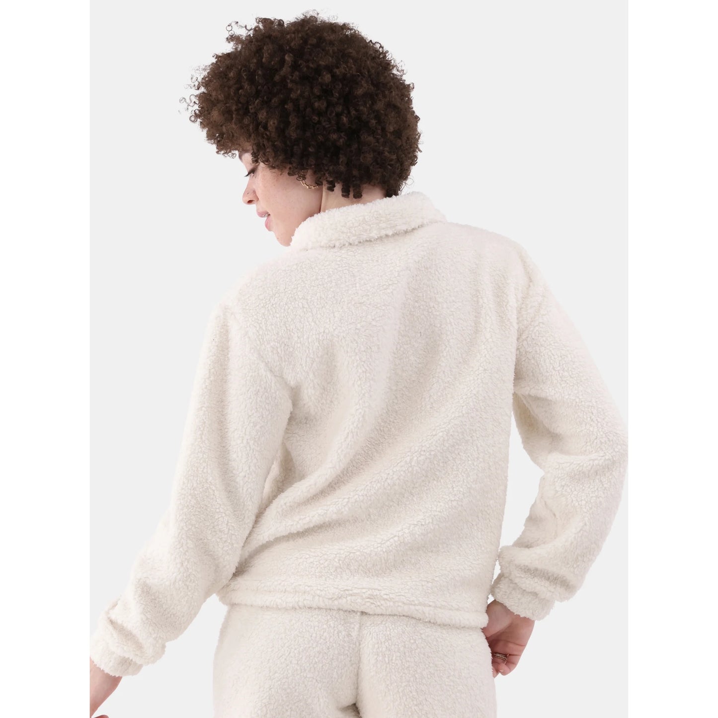 No Boundaries Half Zip Plush Pullover with Pockets, Women's and Women's Plus